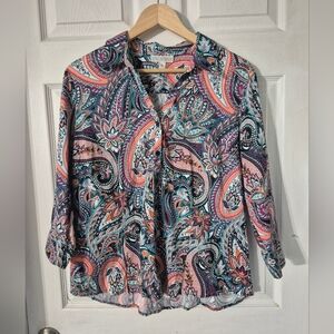 Women's Dana Buchman Paisley Top Sz XL